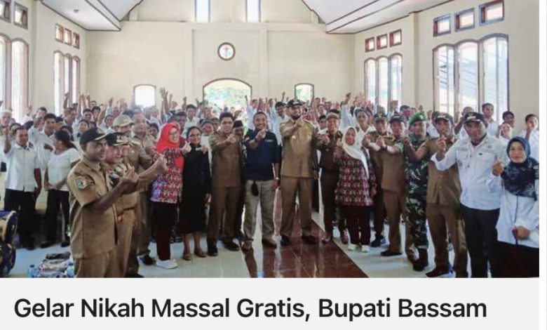 204 Pasutri Ikuti Nikah Gratis Program Pemda Hal-Sel di Apresiasi Bupati Bassam Kasuba